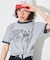 SPORTS PRINT RINGER T-SHIRT