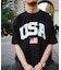 Made in U.S.A ヘビーウェイト オーバーサイズ クルーネック プリントTシャツ type 5