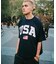 Made in U.S.A ヘビーウェイト オーバーサイズ クルーネック プリントTシャツ type 5