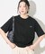 アウトライン クロック クルーネック Tシャツ