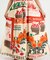 インド FEEDBAGプリント 肩リボン キャミドレス