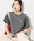 別注 ワンポイント刺繍 ラウンドヘムTシャツ