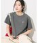 別注 ワンポイント刺繍 ラウンドヘムTシャツ