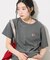 別注 ワンポイント刺繍 ラウンドヘムTシャツ