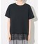 裾 レースドッキング Tシャツ