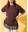 裾 レースドッキング Tシャツ