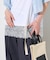 裾 レースドッキング Tシャツ