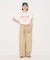 フラワープリントTシャツ