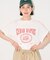フラワープリントTシャツ