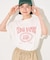 フラワープリントTシャツ