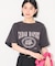 フラワープリントTシャツ