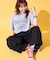 フラワープリントTシャツ