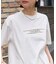 箔プリント ロゴTシャツ