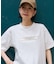 箔プリント ロゴTシャツ