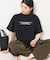 箔プリント ロゴTシャツ