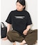 箔プリント ロゴTシャツ