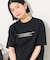 箔プリント ロゴTシャツ
