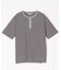 マルチボーダー ヘンリーネック 半袖Tシャツ