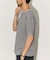 マルチボーダー ヘンリーネック 半袖Tシャツ