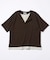ワッフル フェイクレイヤード ヘンリーネック Tシャツ