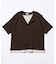 ワッフル フェイクレイヤード ヘンリーネック Tシャツ