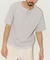 ワッフル フェイクレイヤード ヘンリーネック Tシャツ