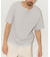 ワッフル フェイクレイヤード ヘンリーネック Tシャツ