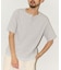ワッフル フェイクレイヤード ヘンリーネック Tシャツ