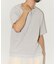ワッフル フェイクレイヤード ヘンリーネック Tシャツ
