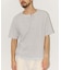 ワッフル フェイクレイヤード ヘンリーネック Tシャツ