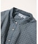 Indigo Madras Check Pullover Stand Collar Shirt
