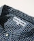 Indigo Madras Check Pullover Stand Collar Shirt