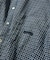 Indigo Madras Check Pullover Stand Collar Shirt