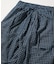 Indigo Madras Check Cropped Easy Pant