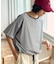 ワイド ドロスト ボーダーTシャツ