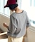 ワイド ドロスト ボーダーTシャツ