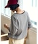 ワイド ドロスト ボーダーTシャツ