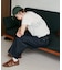 別注 Light Panel Rib Crew Tee
