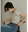 別注 Light Panel Rib Crew Tee