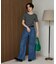 別注 Panel Rib Half Sleeve Tee