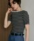 別注 Panel Rib Half Sleeve Tee