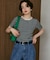 別注 Panel Rib Half Sleeve Tee