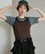 別注 Panel Rib Half Sleeve Tee