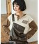 ヘンリーネック フットボール ロゴＴシャツ