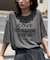 ルーズネック ピグメントロゴTシャツ