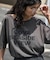 ルーズネック ピグメントロゴTシャツ