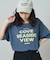 ルーズネック ピグメントロゴTシャツ