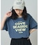 ルーズネック ピグメントロゴTシャツ