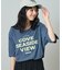 ルーズネック ピグメントロゴTシャツ