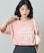ルーズネック ピグメントロゴTシャツ
